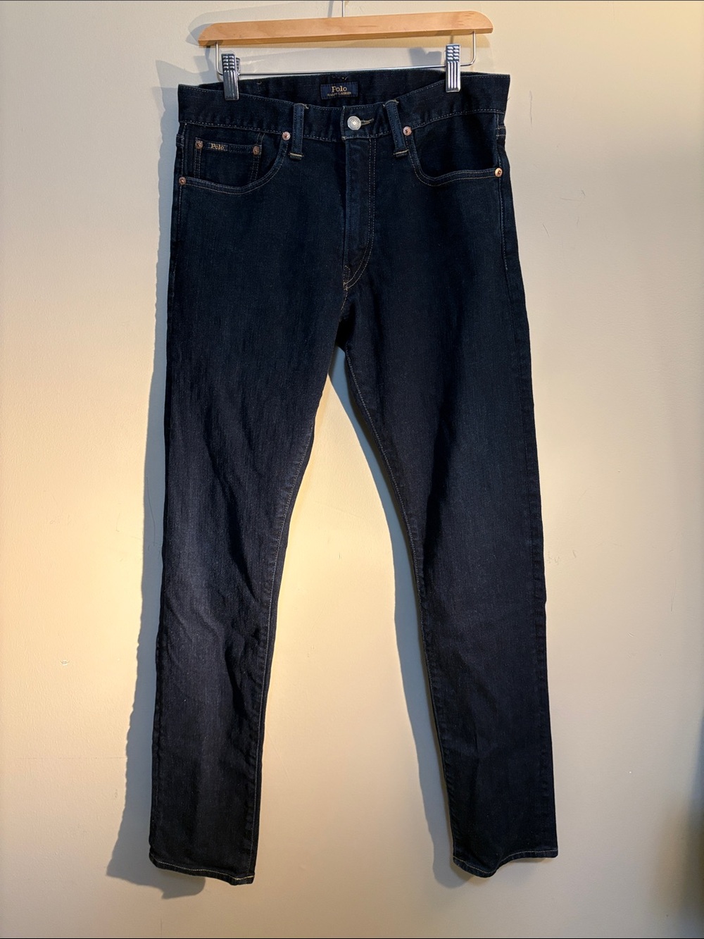 Ralph Lauren Men's Slim Jeans in Dark Navy
